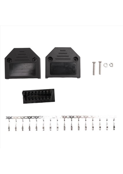 Obd2 Obd Iı 16 Pın Konektörü Soketi Teşhis Aracı Adaptörü Obd Konnektörü + Terminal + Terminal + Vidalar (Yurt Dışından)