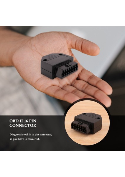 Obd2 Obd Iı 16 Pın Konektörü Soketi Teşhis Aracı Adaptörü Obd Konnektörü + Terminal + Terminal + Vidalar (Yurt Dışından) modelleri