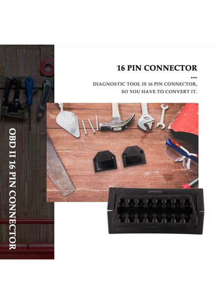 Obd2 Obd Iı 16 Pın Konektörü Soketi Teşhis Aracı Adaptörü Obd Konnektörü + Terminal + Terminal + Vidalar (Yurt Dışından) fırsatları