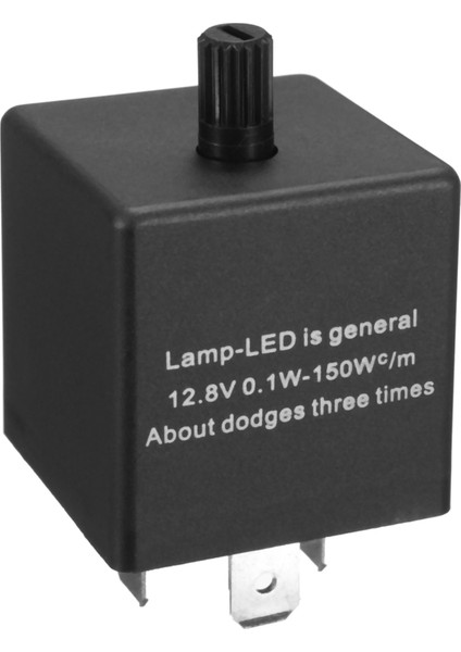 3x 12V 3 Pin LED Ayarlanabilir Araba Flaşör Flaş Rölesi Dönüş Sinyali Işığı Göstergesi (Yurt Dışından) fiyatları