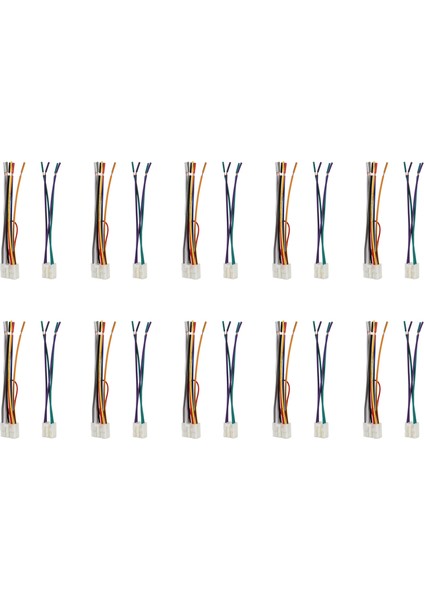 Toyota/scion/subaru Tel Adaptörü Satış Sonrası Radyo Fişleri Için Evrensel Stereo CD Çalar Kablo Demeti 10 Çift (Yurt Dışından)