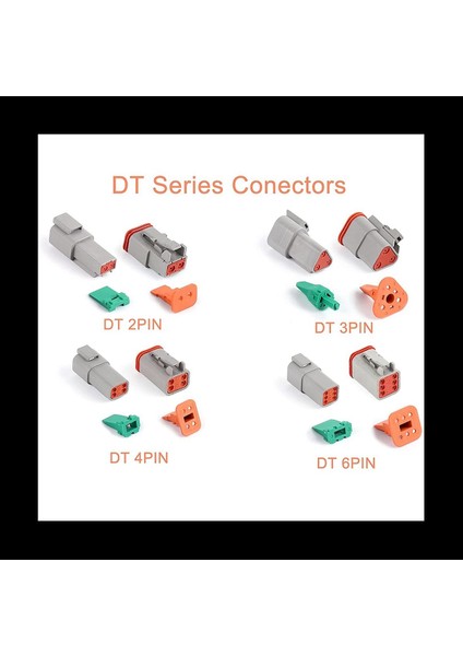 2 Kutu Deutsch Dt Serisi Su Geçirmez Teli Konnektör Kiti DT06-2 3 4 6s DT04-2 3 4 6p Otomotiv Mühürlü Fiş (Yurt Dışından) modelleri