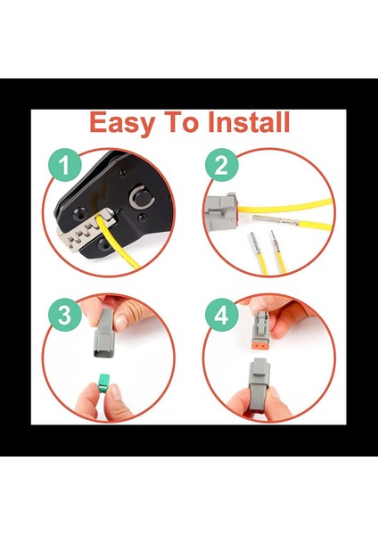 2 Kutu Deutsch Dt Serisi Su Geçirmez Teli Konnektör Kiti DT06-2 3 4 6s DT04-2 3 4 6p Otomotiv Mühürlü Fiş (Yurt Dışından) indirimleri