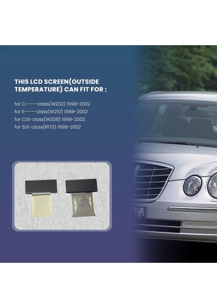 Araba Sol ve Sağ LCD Ekran Air-Con Bilgi Mercedes Benz E-Serisi W210 Clk Sınıfı W208 Slk Sınıfı R170 W202 (Yurt Dışından) indirimleri