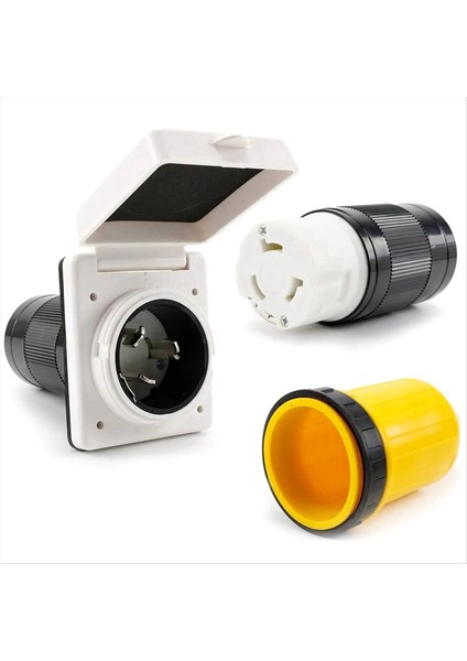 30 Amp Rv Güç Giriş Kapı 30 Amp Rv Güç Kapağı Twist Kilitleme Konnektörü (Yurt Dışından)
