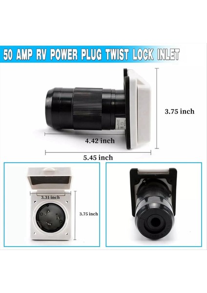 30 Amp Rv Güç Giriş Kapı 30 Amp Rv Güç Kapağı Twist Kilitleme Konnektörü (Yurt Dışından) fiyatları