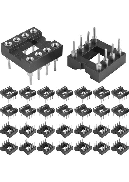 60 Pcs 8 Yuvarlak Pin 2 54MM Pitch Dip Ic Adaptör Soketleri (Yurt Dışından) modelleri