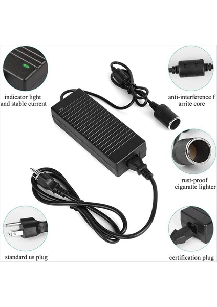 Araç Güç Adaptörü Güç Dönüştürü Ac Adaptörü Dc 110V / 220V&#39 Ye 12V 10A Güç Adaptör Dönüştürücü Ab Fişi (Yurt Dışından) fiyatları