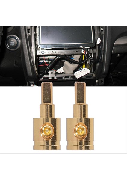 Güç Teli Redüktör 0ga Saf Bakır Altın Kaplama Tel Redüktör Terminal Konektörü Araç Ses Amplifikatörü 2 Pcs (Yurt Dışından) modelleri