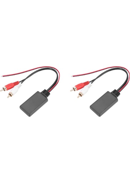 2x Araç Evrensel Kablosuz Bluetooth Modülü Müzik Adaptörü Rca Aux Ses Kablosu (Yurt Dışından)