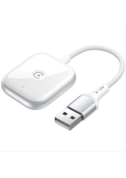 2 Aradan 1 Kablosuz Carplay Adaptörü Kablosuz Adaptör Arabası Aı Kutu Fişi ve Oynat Mini Araba Oynatma Adaptörü Beyaz (Yurt Dışından)