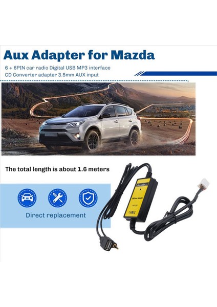 6 + 6pin Araba Radyosu Dijital USB Mp3 Arayüzü CD Değiştirici Adaptörü Toyota Lexus Corolla Serisi Için Girişte 3 5 mm Aux ile (Yurt Dışından) fırsatları