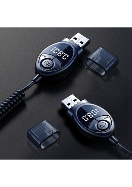 Bluetooth 5 3 Kablosuz Araç Fm Verici Usb&#39 Ye 3 5mm Jack Audio Music Microfon Mikrofon Eller Serbest Adaptörü Otomobil Hoparlörleri Için (Yurt Dışından) fırsatları