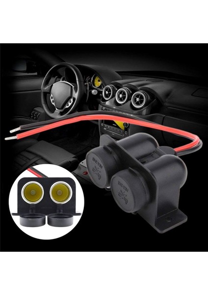 3x Çakar Soketi 12V Su Geçirmez Çift Güç Fiş Çıkışı Araba Motosiklet Scooter Tekne Atv Rv (Yurt Dışından) fiyatları