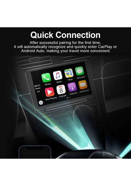 2 Arada Kablosuz Carplay Android Otomatik Adaptörü Apple Araba Oynat Dongle Mini Aı Box Toyoto Mg Renault Volvo Audi Kia (Yurt Dışından) fırsatları