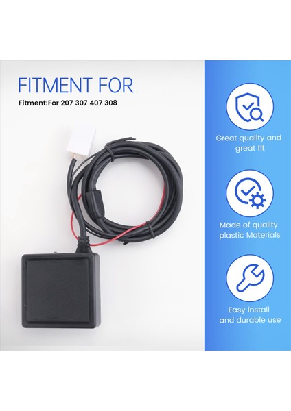 Araba Bluetooth 5 0 Aux Kablo Adaptörü Tf USB Peugeot Için Uygun 207 307 407 308 (Yurt Dışından) modelleri