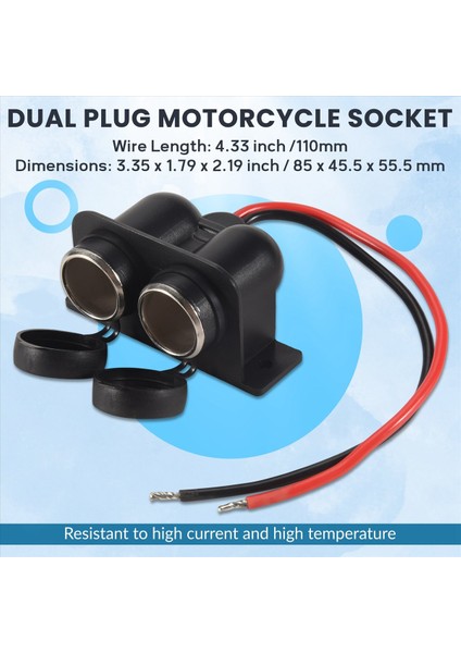 Çığ Soket 12V Su Geçirmez Çift Güç Fiş Çıkışı Araba Motosiklet Scooter Tekne Atv Rv (Yurt Dışından) fırsatları