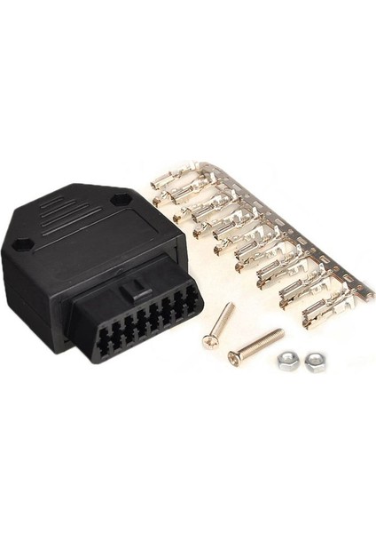 10X Obd2 Obd Iı 16 Pin Konektör Soketi Teşhis Takımı Adaptörü Obd Konnektörü + Terminal + Vidalar (Yurt Dışından) fiyatları