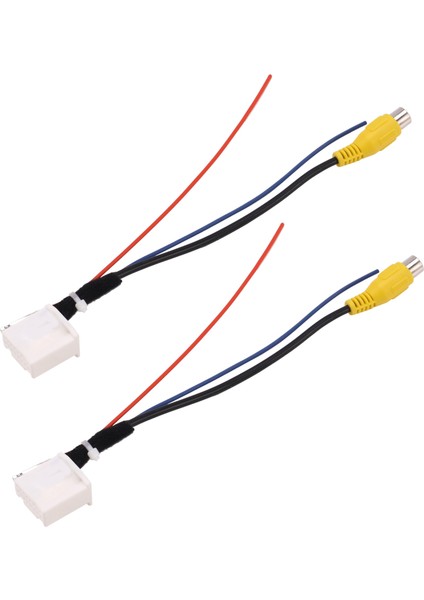 2x 16 Pin Araba Arka Görünüm Kamera Adaptör Kablosu Park Parkı Yedekleme Kamera Video Kablo Adaptörü Toyota Camry 7th Için (Yurt Dışından)