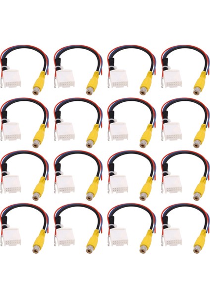 20X 16 Pin Araba Arka Görünüm Kamera Adaptör Kablosu Park Parkı Yedekleme Kamera Video Kablo Bağdaştırıcısı Toyota Camry 7th Için (Yurt Dışından)