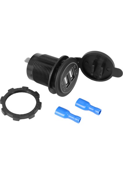 3x 5V 4 2A Çift 2usb Şarj Cihazı Soket Adaptörü 12V 24V Otomobil Motosikleti (Mavi) (Yurt Dışından) fırsatları