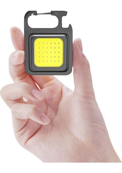 Hs-37 LED Anahtarlıklı Cep Boy Cob LED Metal Kasa Mıknatıslı Şişe Açacağı Usb’li Şarj E indirimleri