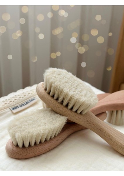 Keçi Kılı Bebek Saç Fırçası Mintcollection