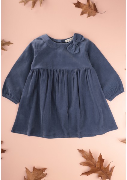 Kadife Elbise 1-8 Yaş Lacivert fırsatları