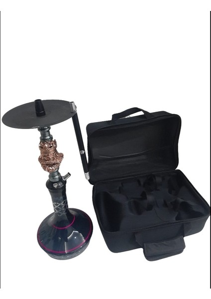 Bavul Çantalı Fügüranlı Nargile Takımı + Kilitli Sistem + Bavul Çantalı + Gizli Tahliye+Üstün Performans+Bol.duman+Ful.set.tam Takım.