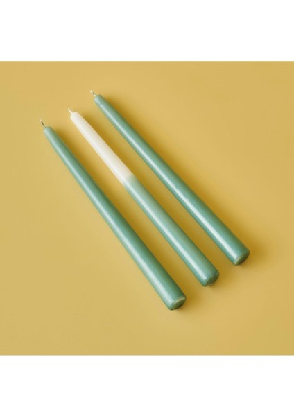 Hill Şamdan 3&apos;lü Mum Yeşil (25X2 Cm) fiyatları