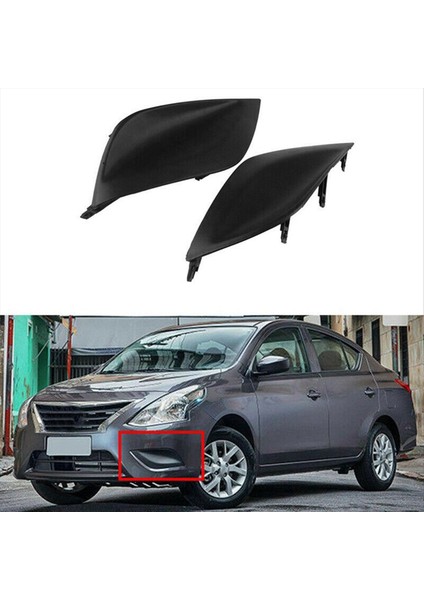 Ön Sis Tampon Delikleri Olmadan Sis Lambası Izgara Çerçeve Araç Nissan Güneşli Versa Versa 15-18 622566W80A 622576W80A (Yurt Dışından) fiyatları