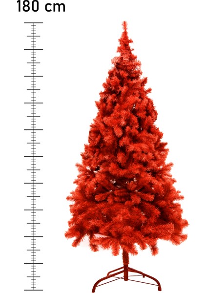 Premium Luxury Kırmızı Yılbaşı Çam Ağacı 180 cm 620 Dal fiyatları