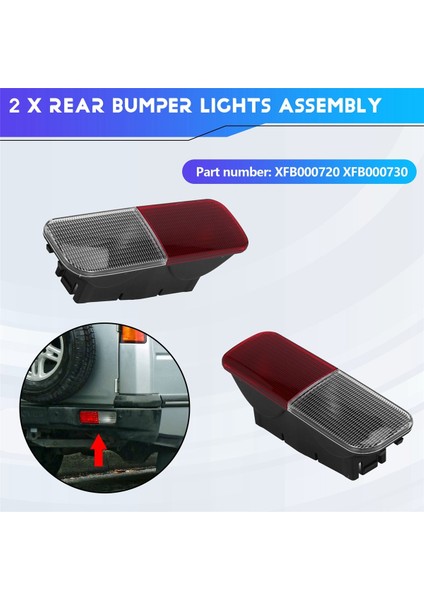 1paır Arka Tampon Reflektör Dönüş Sinyal Göstergesi Fren Lambası Fren Ters Lamba Land Rover Keşif 2 XFB000720 (Yurt Dışından) fırsatları