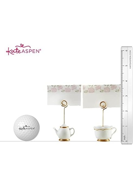Aspen, Yer Kartı Tutucuları, Çay Vakti Tuhaflığı, Çaydanlık ve Çay Fincanı, Servis Kartları Dahil, 6&apos;lı Set