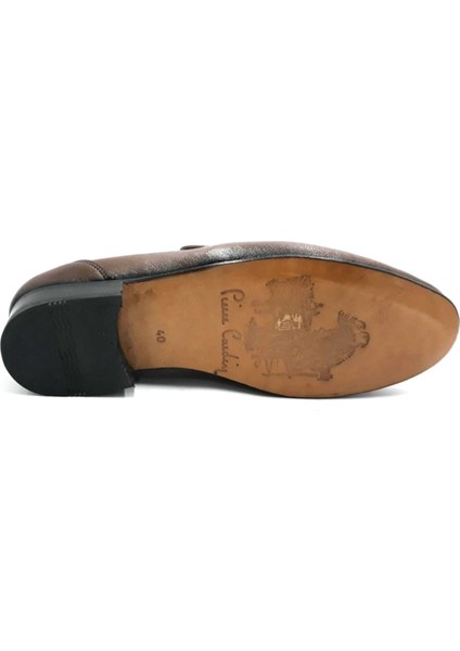 3601 Erkek Kahverengi Kösele Hakiki Deri Ayakkabı