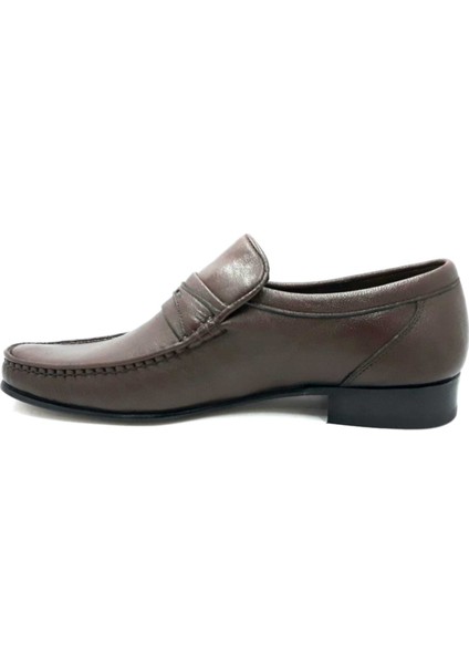 3601 Erkek Kahverengi Kösele Hakiki Deri Ayakkabı