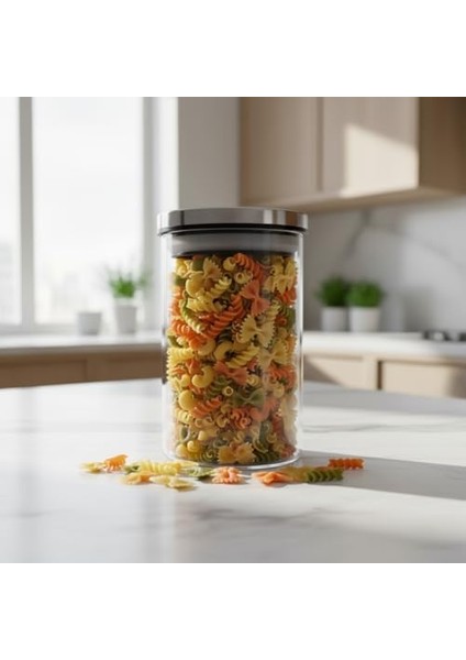 450ML Vakumlu Metal Kapaklı Borosilikat Cam Kavanoz (8.5CM*12CM) 1 Adet modelleri