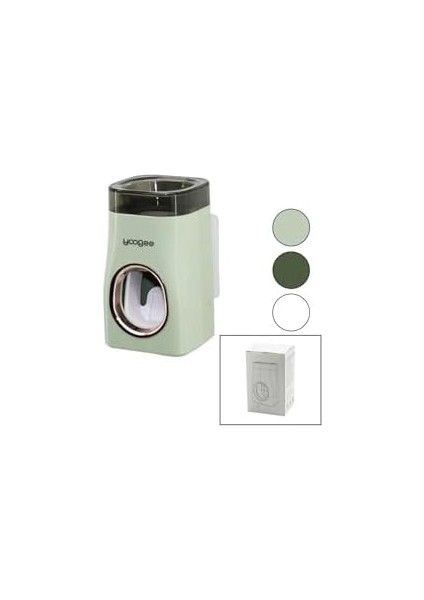 Lüxs Otomatik Diş Macun Sıkacağı Diş Fırçası Tutucu Yapışkanlı Banyo Organizer 1 Adet