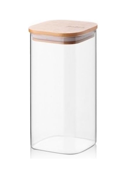 1400ML Sızdırmaz Vakumlu Bambu Kapaklı Borosilikat Cam Kavanoz – Hava Geçirmez & Dayanıklı Gıda Saklama Kabı (10CM x 21CM) modelleri