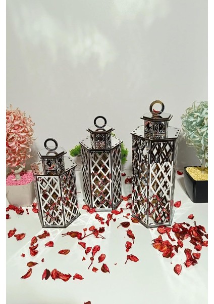 Veher Gümüş Dekoratif Mumluk