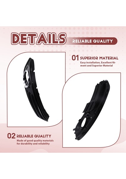 Ön Tampon Sis Işık Çerçevesi Alt Izgara Sis Lambası Izgaraları Audi Q5 2013-2016 Için Fit 8R0807681M Sol (Yurt Dışından) fırsatları