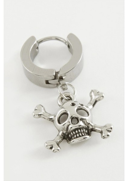 Kuru Kafa Çelik Erkek Küpe 1 Adet