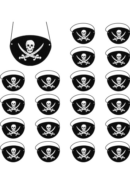 Ithal Vinleks Deri Korsan Göz Bandı - Lastikli Yumuşak modelleri