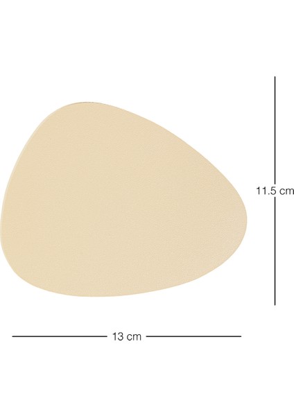 6'lı Bej/taş Renk Suni Deri Bardak Altlığı 13 x 11.5 cm fiyatları