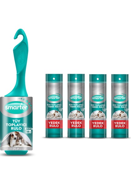 Tüy Toplayıcı Rulo 56 lı + 4 Yedek Rulo