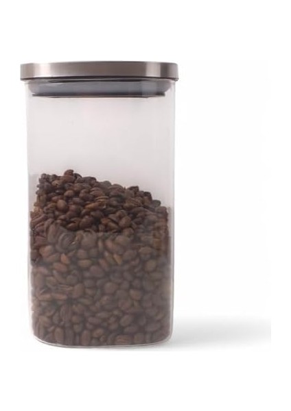 1400ML Sızdırmaz Vakumlu Metal Kapaklı Borosilikat Cam Kavanoz – Hava Geçirmez & Dayanıklı Gıda Saklama Kabı (10CM x 21CM) fiyatları