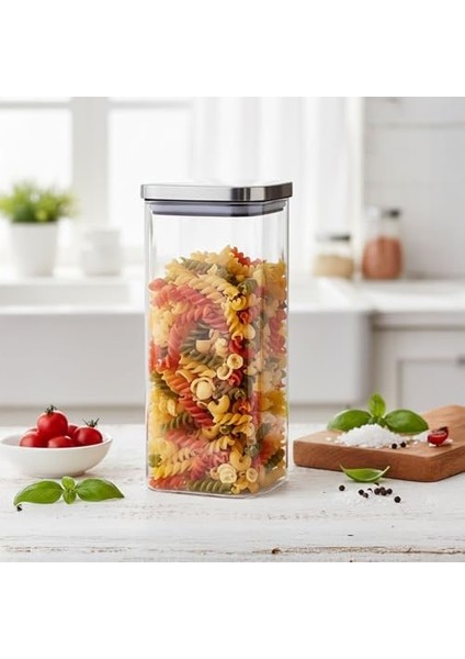 1400ML Sızdırmaz Vakumlu Metal Kapaklı Borosilikat Cam Kavanoz – Hava Geçirmez & Dayanıklı Gıda Saklama Kabı (10CM x 21CM) modelleri