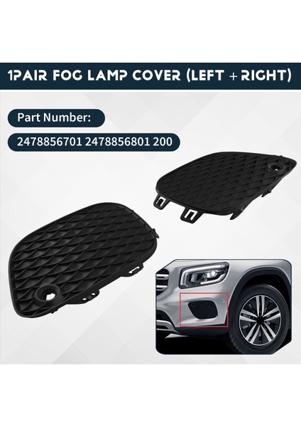 Ön Tampon Sis Far Çerçevesi 2478856701 247856801 Mercedes-Benz Için GLB247 2020 Sis Izgarası (Yurt Dışından) fırsatları