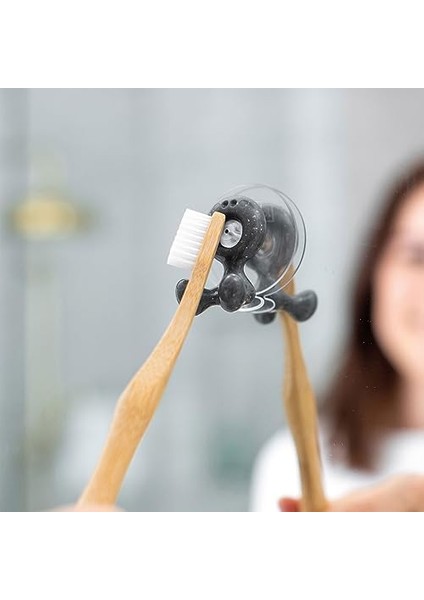 Gri Diş Fırçası Tutacağı