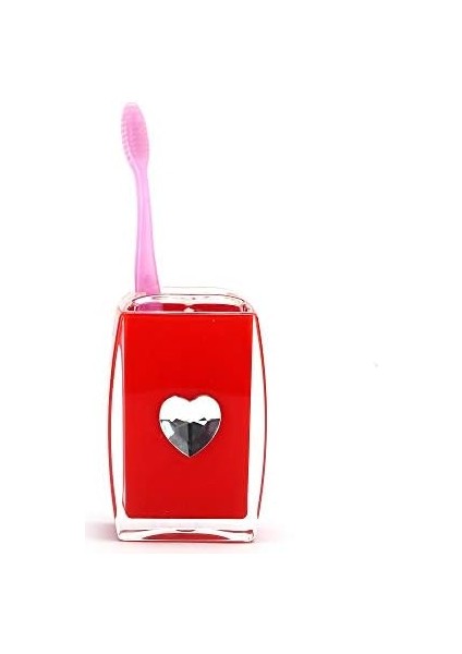 Diş Fırçalık Kırmızı Kalpli Akrilik Model modelleri